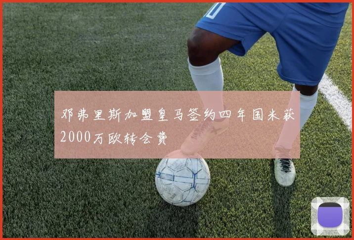 邓弗里斯加盟皇马签约四年国米获2000万欧转会费